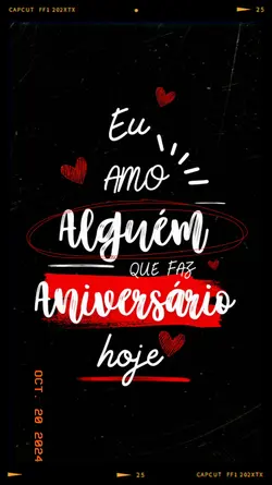 Aniversário hoje