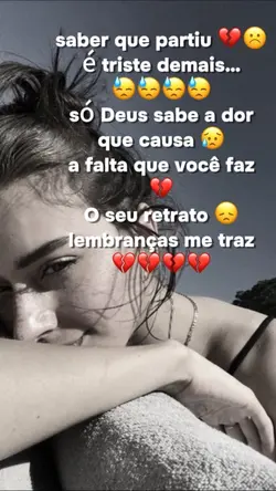 Saber que partiu 💔😓