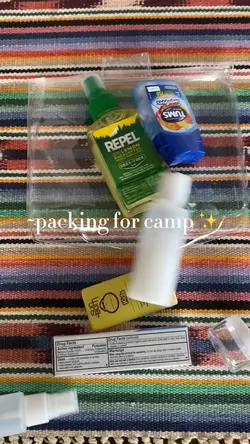 ~packing for camp ✨