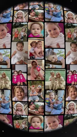 Mural de fotos baby