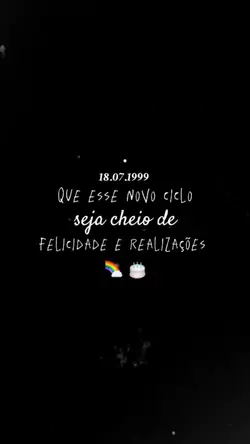 parabéns pra mim!