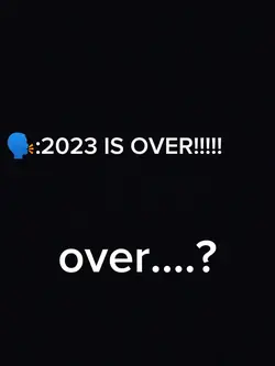 it's over...