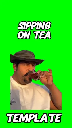Sipping on tea 