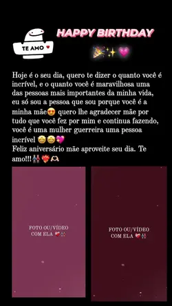 aniversário MÃE