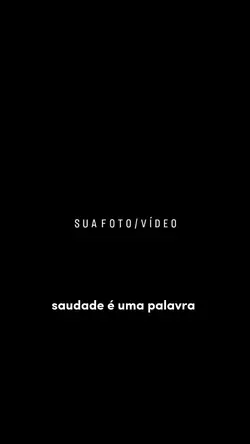saudade é uma palavr