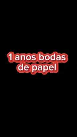 1 ano bodas de papel