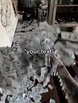 Throwing money 