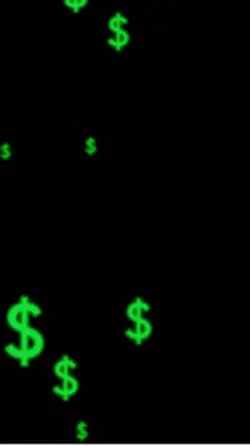 money is green.