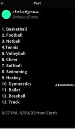 What sport do u play