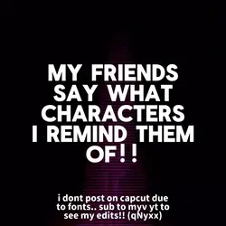 chars remind friends