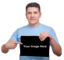 Guy Holding Sign