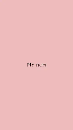 Thankful for mom
