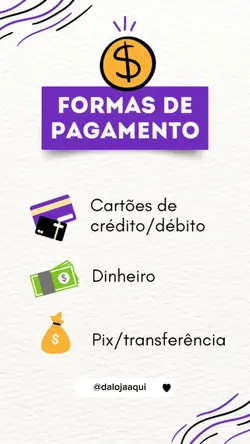 Formas de pagamento 