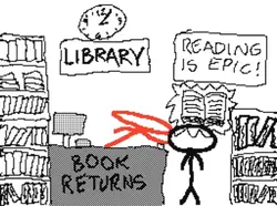 Library meme