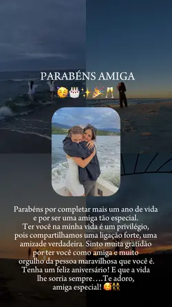 PARABÉNS AMIGA 🥳🎉