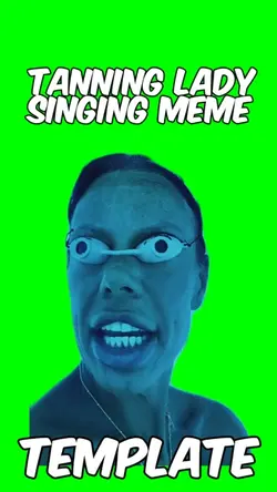 Tanning lady sing