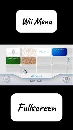 Wii Menu Fullscreen