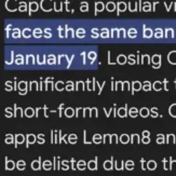 CapCut ban