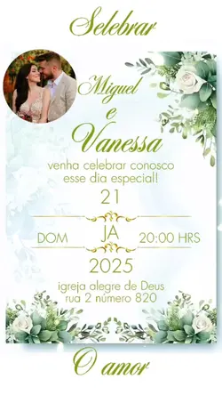 convite de casamento