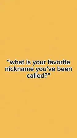 fav nickname 🫶