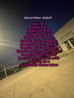december stats❄️