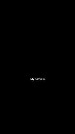 So my name is..