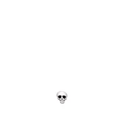 Skull emoji template