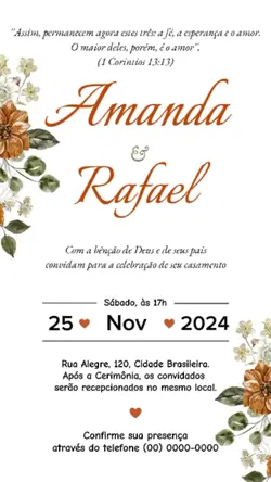 Convite casamento
