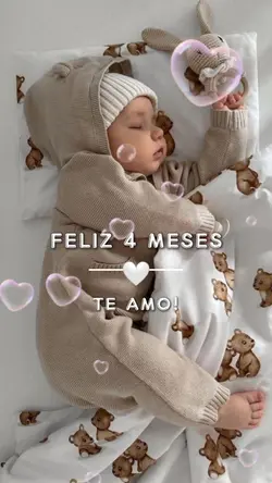 feliz 4 meses