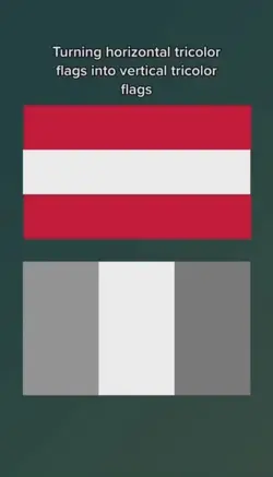 Turning flags uprigh