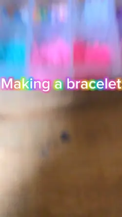 Making a bracelet🩵💚🩷