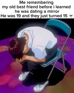 Shinji in a chair 