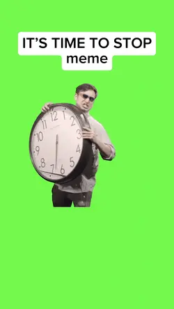 IT’S TIME TO STOP