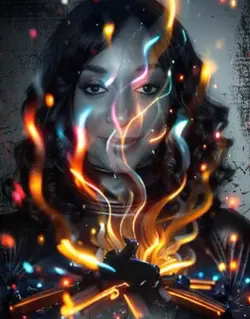 Colorful fire