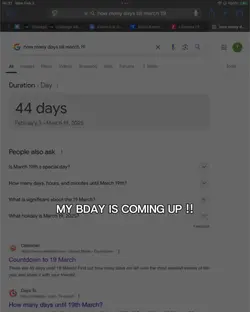 MY BDAY !