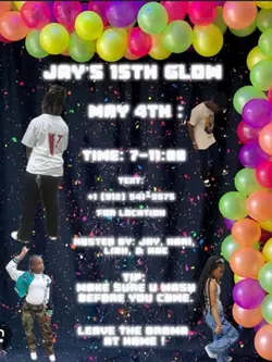 Birthday party flyer