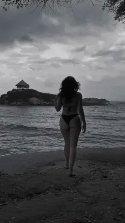 Beautiful girl beach