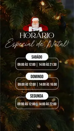 HORÁRIO NATAL GRÁTIS