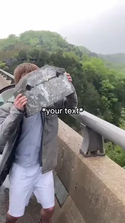 Throwing rock meme