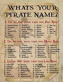 My pirate name