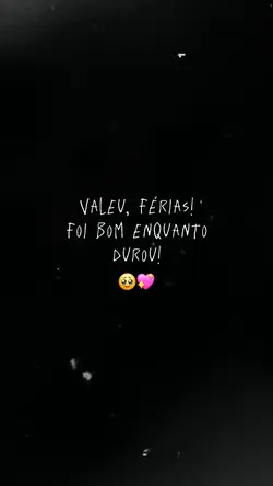 Valeu, férias