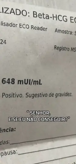“ Não tenha medo”