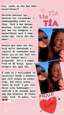 Dia das mães/ Tia