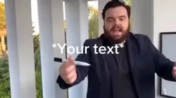 Guy writing meme