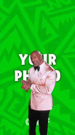 The Rock hand rub