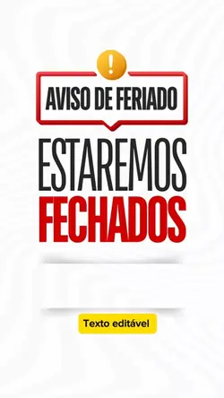 Aviso de Feriado