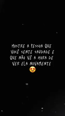 Sinto saudade