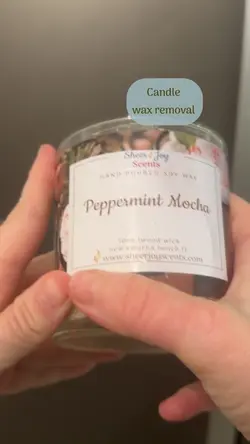 Remove candle wax 