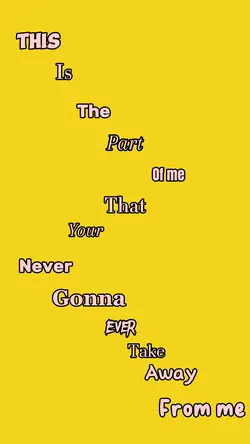 Never gonna take it 