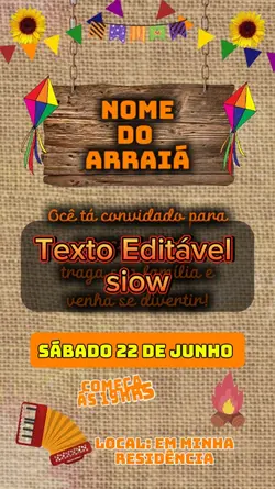 Convite Arraiá
